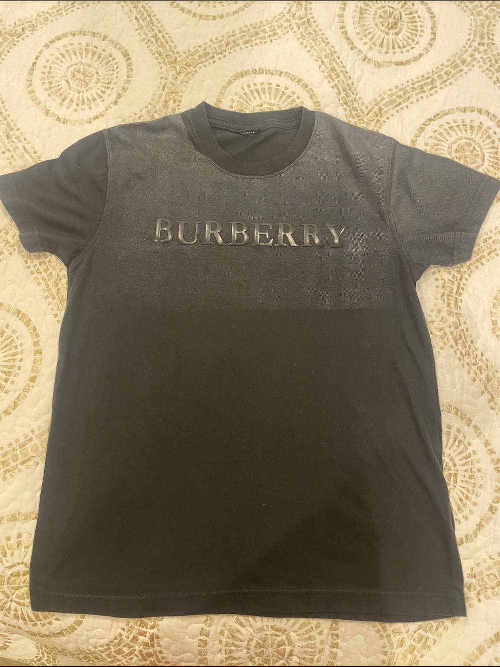 Burberry Black Logo Crewneck Tee